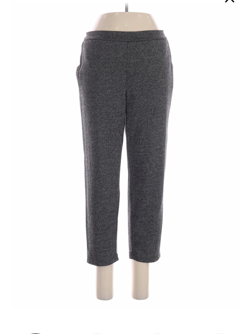 Banana Republic Hayden Gray Knit Pull-On Ankle Pants